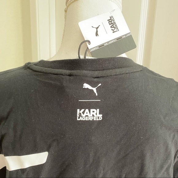 PUMA X KARL LAGERFELD LOGO TEE SZ SMALL - Picture 8 of 11